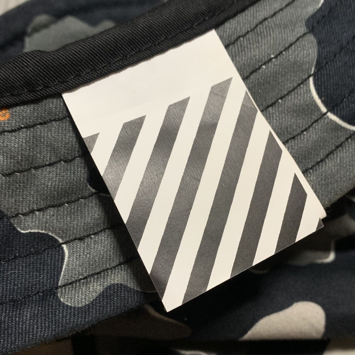 Off-White Off White Bucket Hat Camouflage Print Black Grey Hat Virgil Size ONE SIZE - 8 Thumbnail