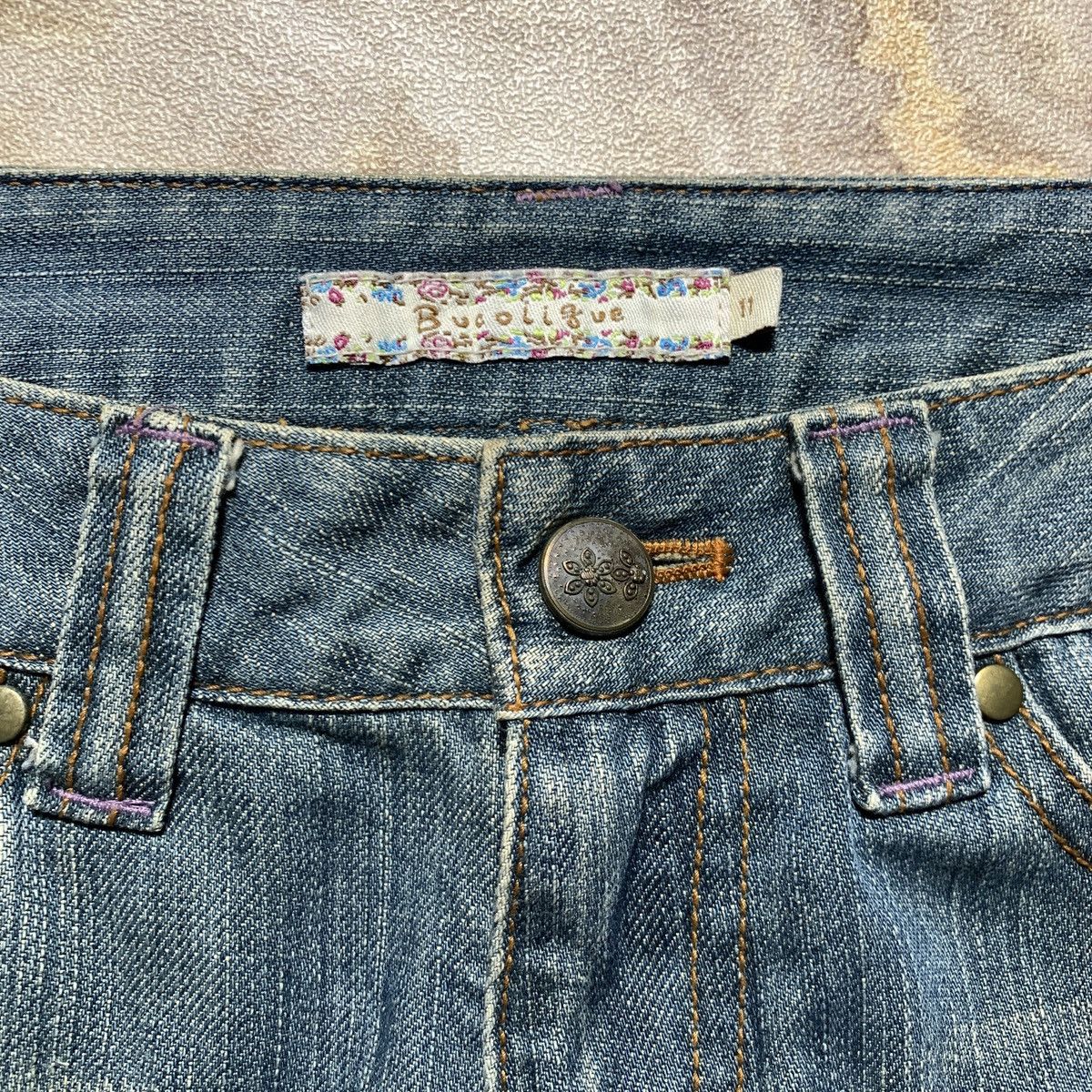 Karakuri Tamashii Bucolique Karakuri Tamashii Phoenix Embroidery Flared Jeans Size US 29 - 4 Thumbnail