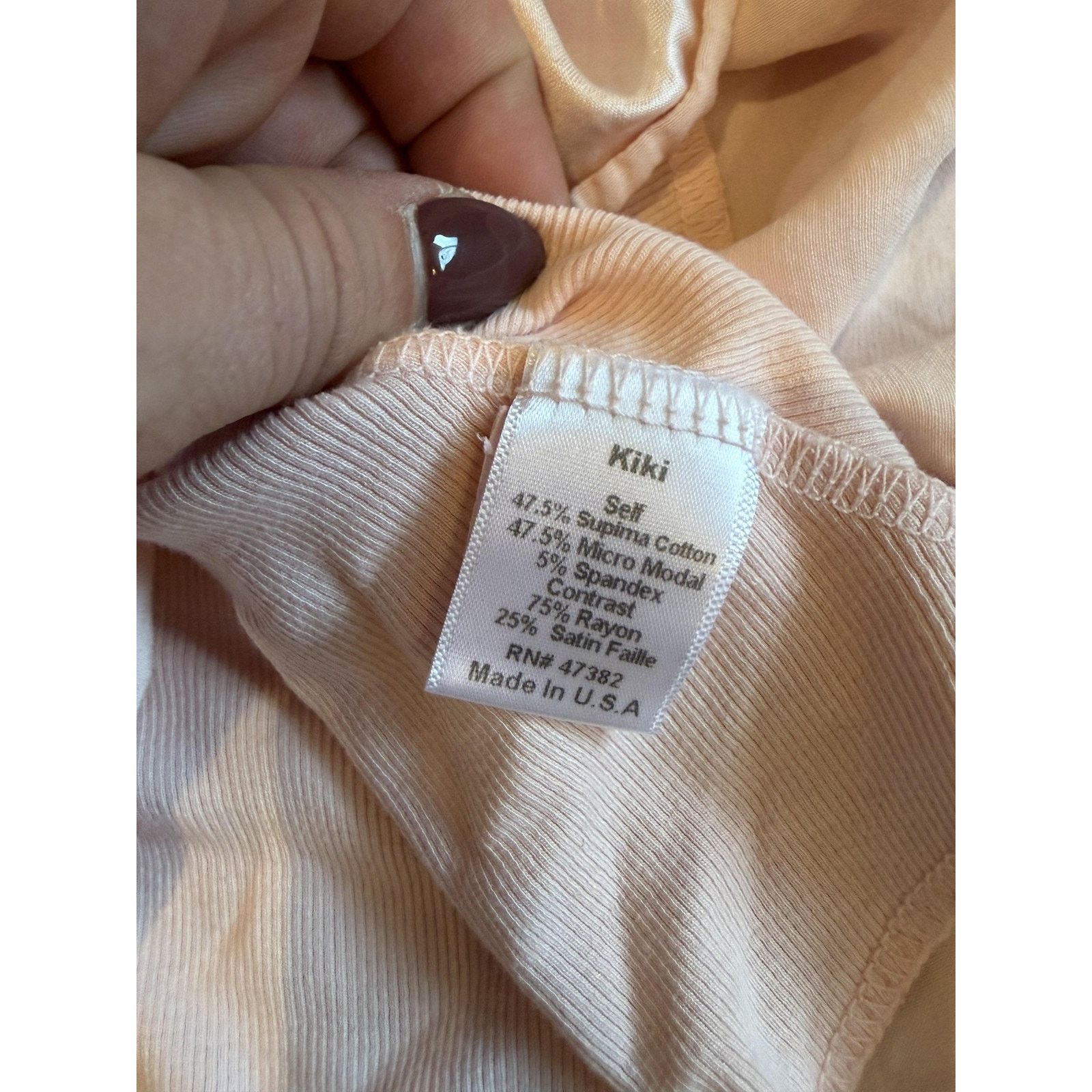 Other PJ Harlow Kiki Top Womens Medium Pink Satin Faille Trim USA Size ONE SIZE - 4 Thumbnail