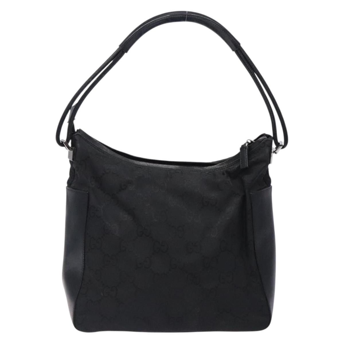 Gucci GUCCI GG Canvas Shoulder Bag Nylon Black Silver 001 001 Size ONE SIZE - 3 Thumbnail