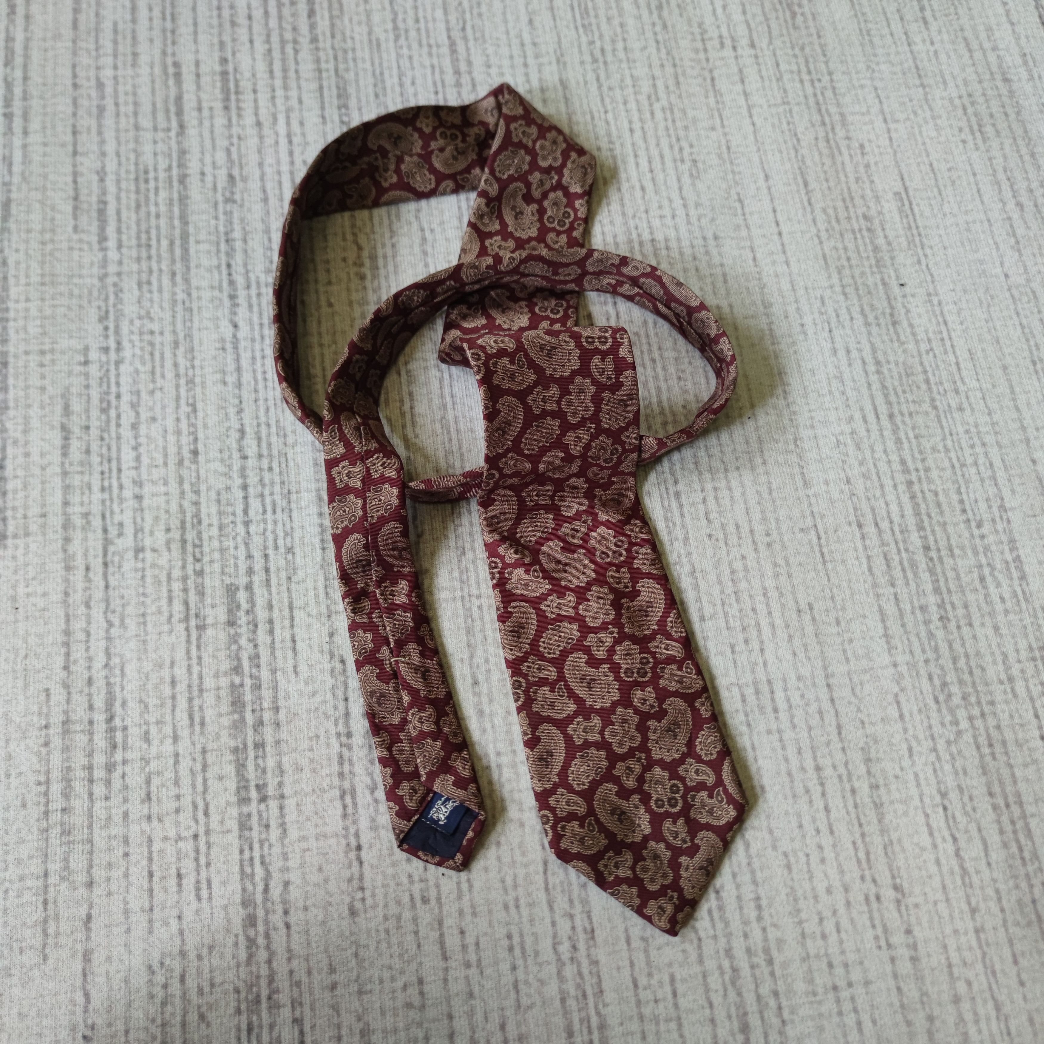Burberry × Burberry Prorsum VINTAGE BURBERRYS OF LONDON SILK NECK TIE MADE IN USA Size ONE SIZE - 1 Thumbnail
