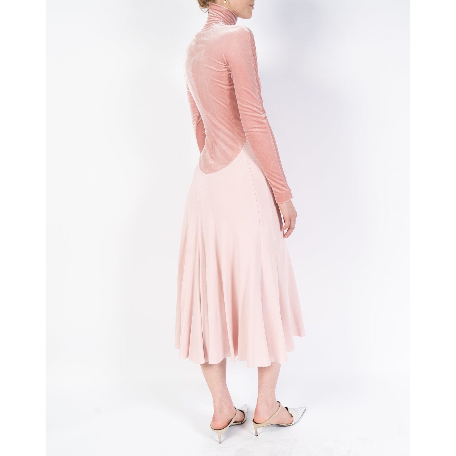 Haider Ackermann FW18 Turtleneck Rose Dress Size S / US 4 / IT 40 - 4 Thumbnail