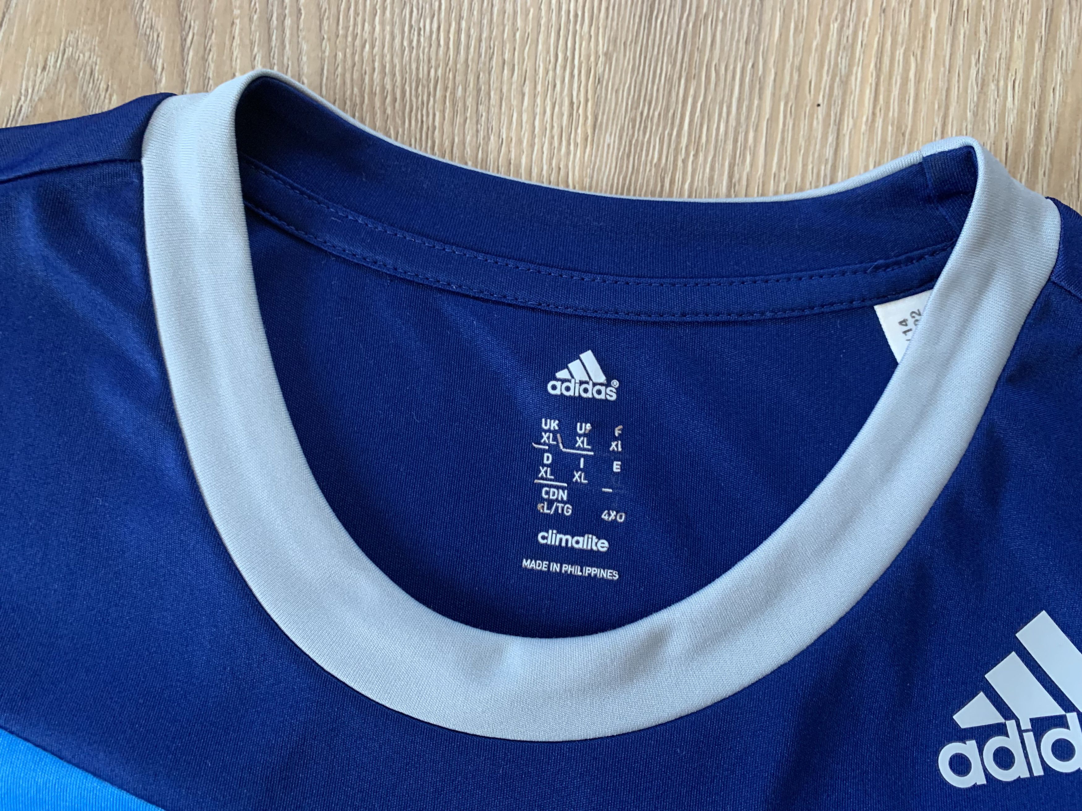 Adidas Adidas Clima Lite Light Blue Training T-Shirt Size US XL / EU 56 / 4 - 5 Thumbnail