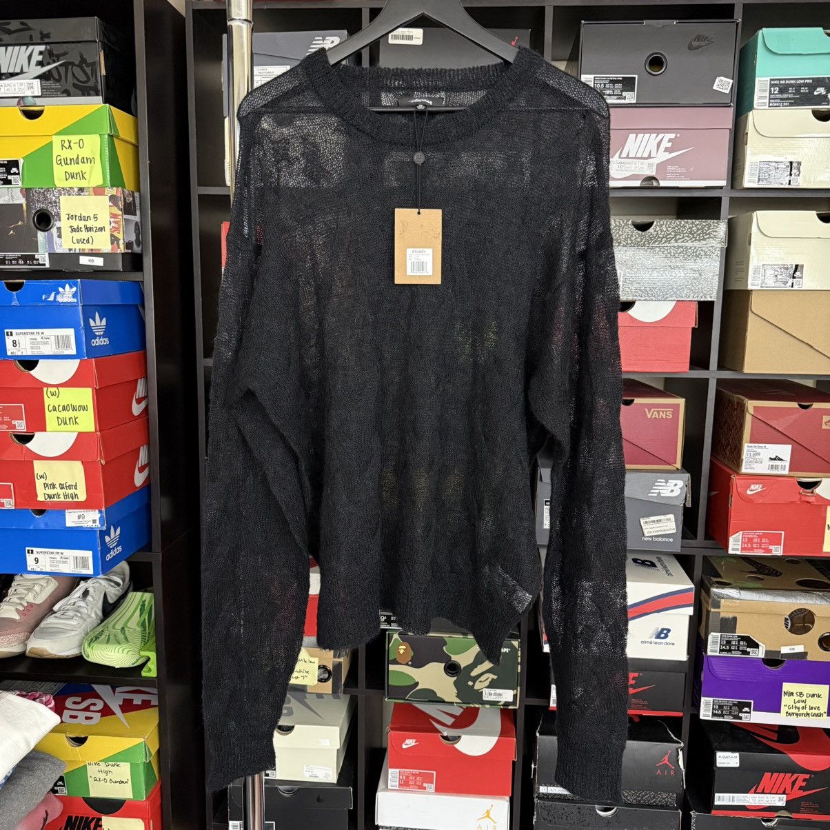 Stussy Stussy Loose Knit Cross Cable Long Sleeve Size US XL / EU 56 / 4 - 1 Thumbnail