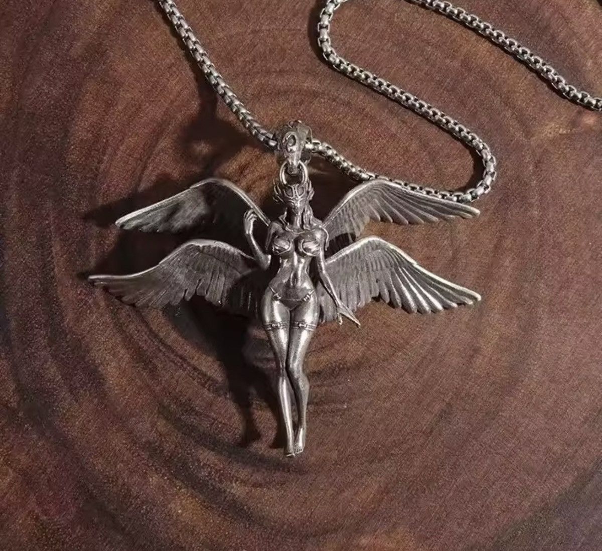 Vintage Sexy Angel Wings Necklace Size ONE SIZE - 3 Thumbnail