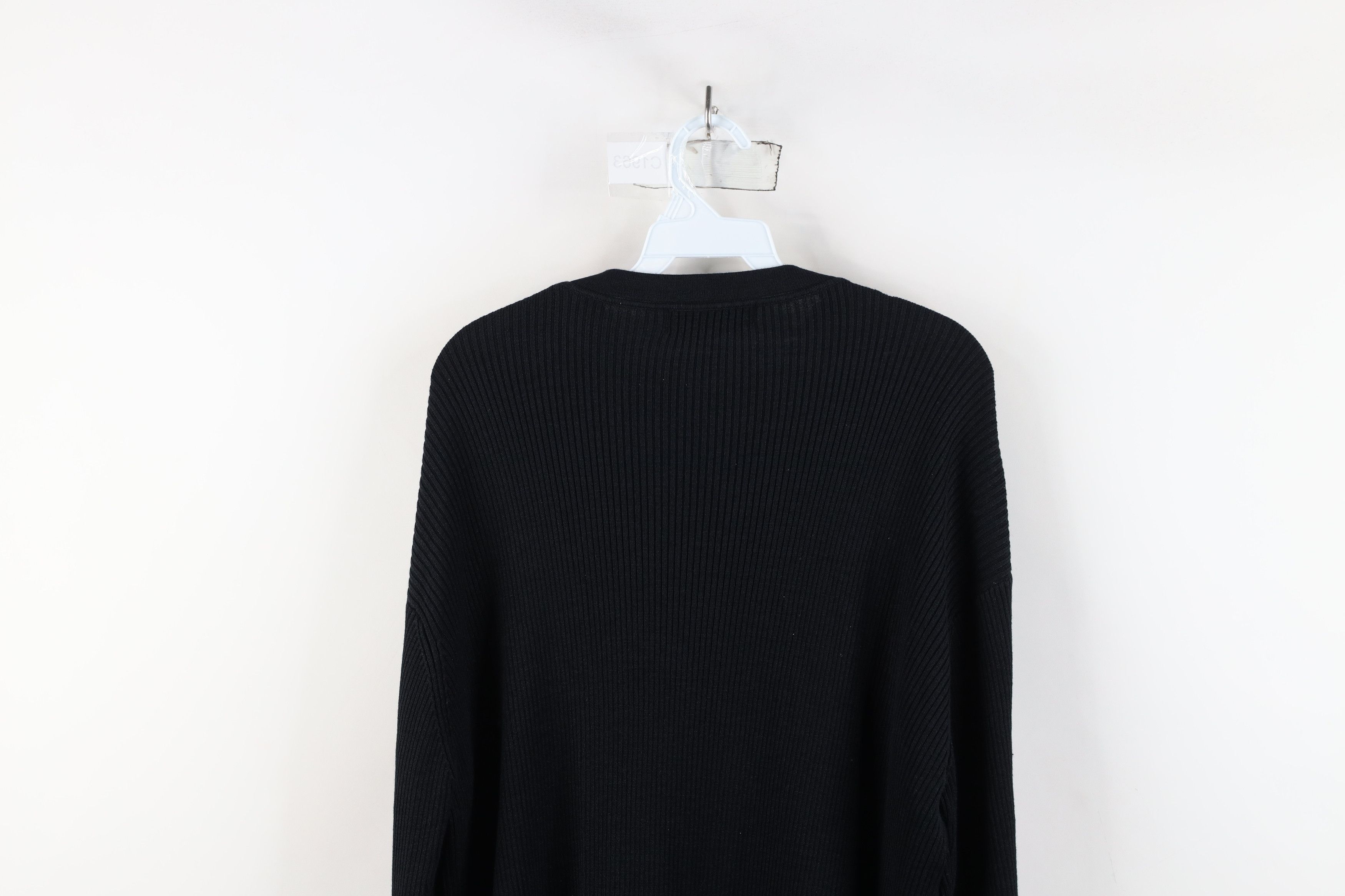 Vintage Vintage 90s Streetwear Silk Blend Ribbed Knit Sweater Size US XL / EU 56 / 4 - 12 Thumbnail