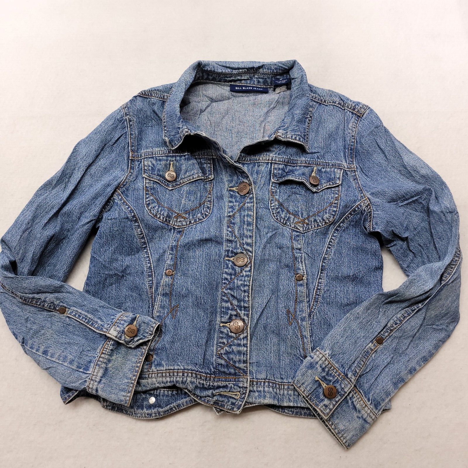 Bill Blass Bill Blass Casual Button Up Denim Jacket Womens Size M Blue Size M / US 6-8 / IT 42-44 - 2 Thumbnail