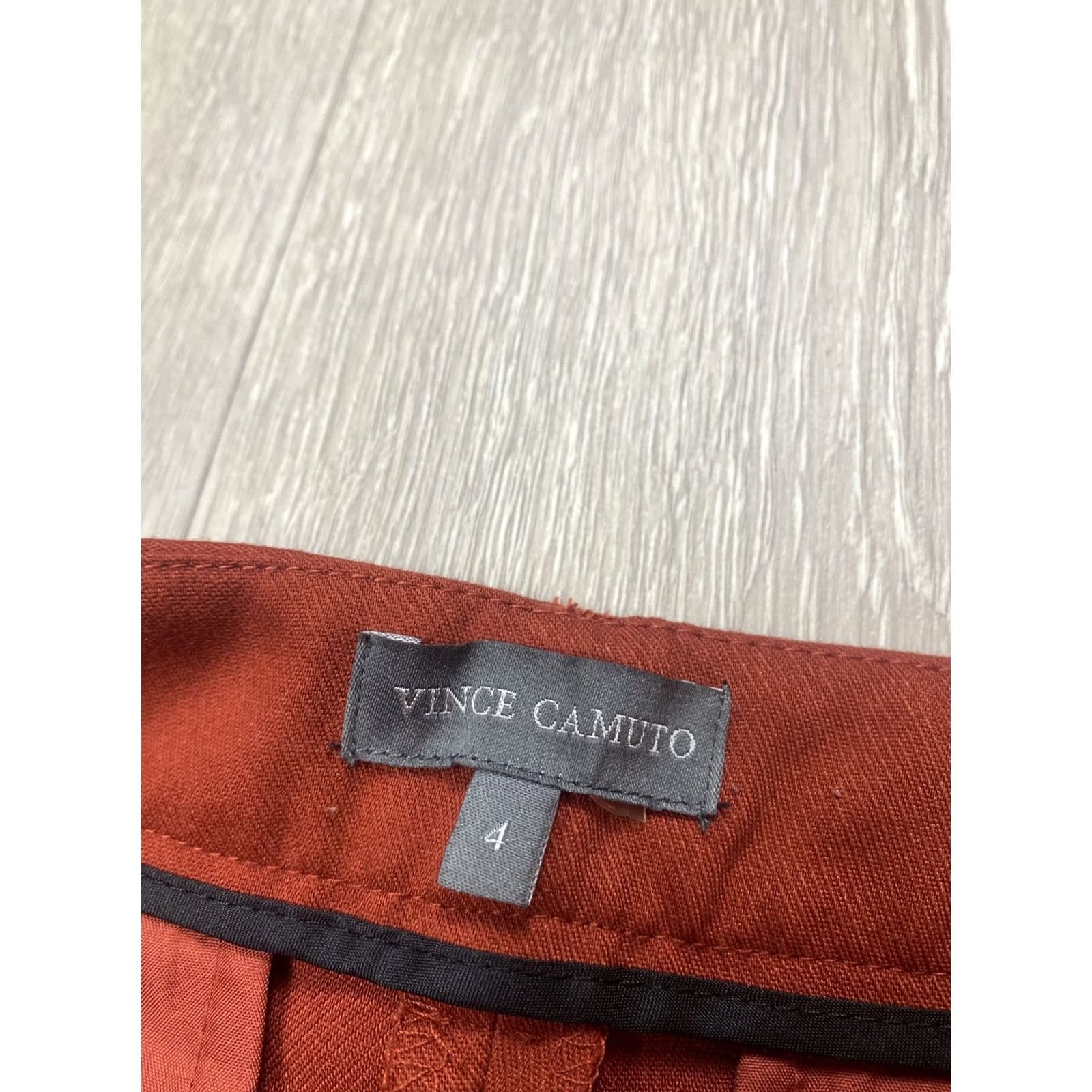 Vince Camuto Vince Camuto Crop Summer Pants Capri Wide Leg Unique Rust 4 Women’s Pants Wide-Leg Summer 21.5 Inseam Pockets Regular Women Size 27" / US 4 / IT 40 - 2 Thumbnail