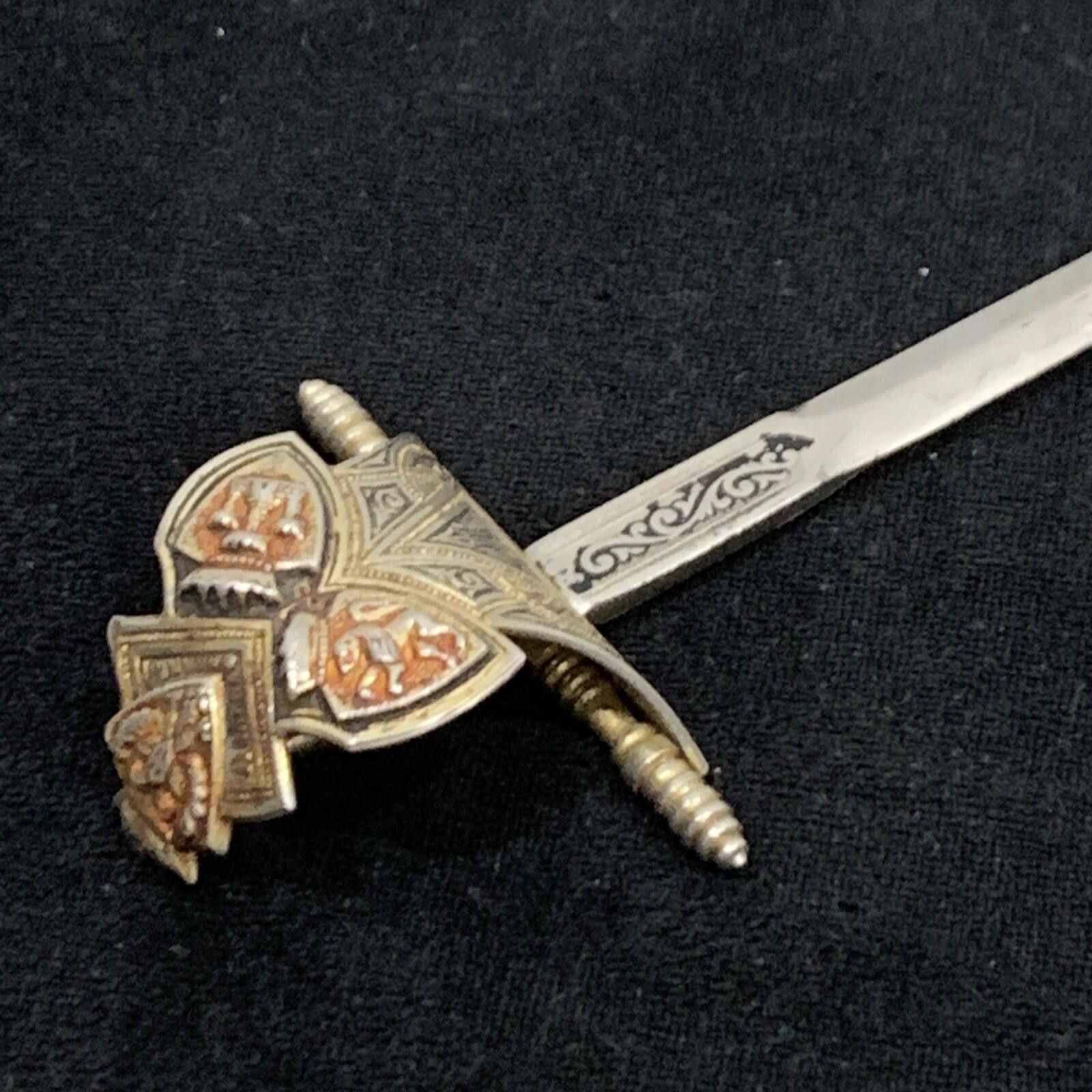 Other Vintage Toledo Spain Sword Letter Opener Rapier Souvenir 8” Size ONE SIZE - 2 Thumbnail