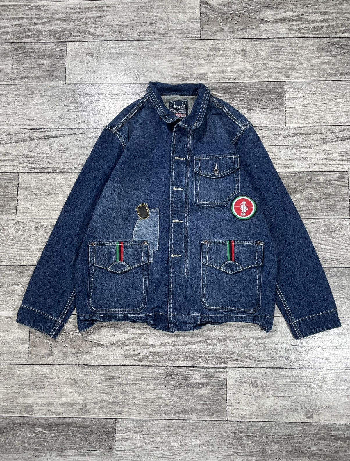 Ecko Unltd. Vintage Ecko Unltd Denim Fight The Power USA Old School Size US M / EU 48-50 / 2 - 1 Thumbnail