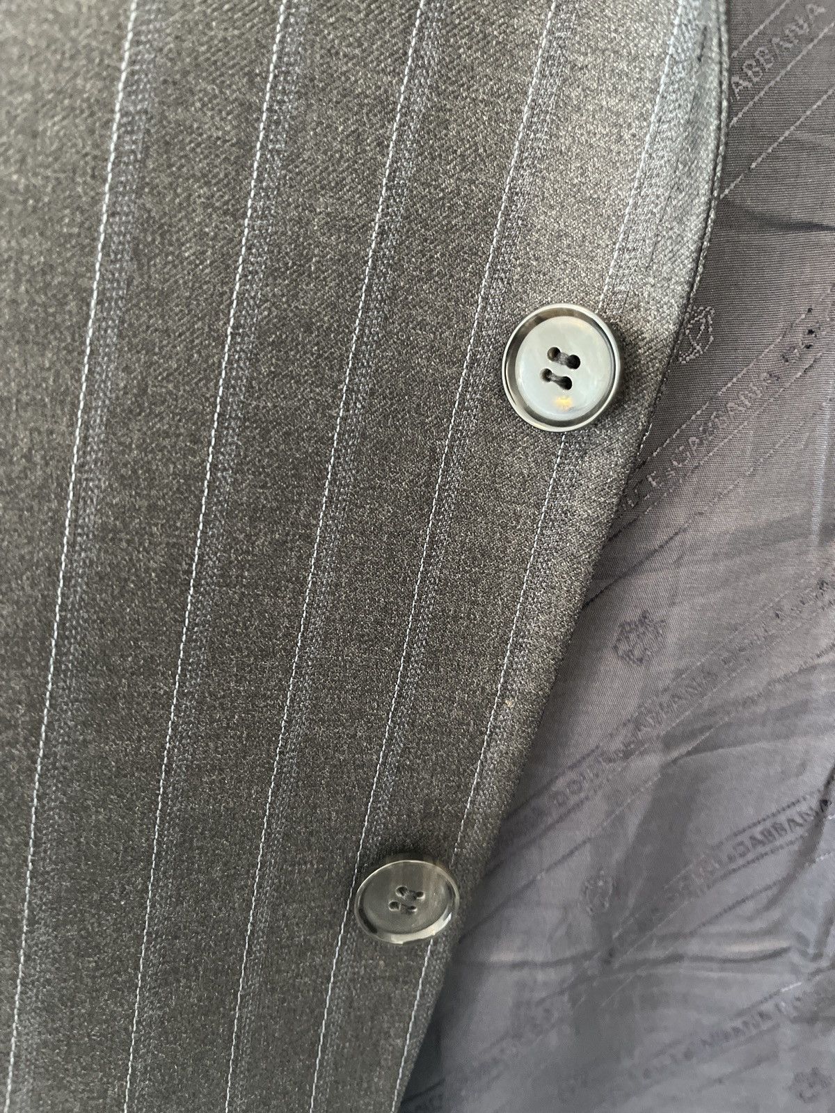 Dolce & Gabbana Dolce Gabbana Dark Grey Stripe Blazer in perfect condition Size 40R - 5 Thumbnail