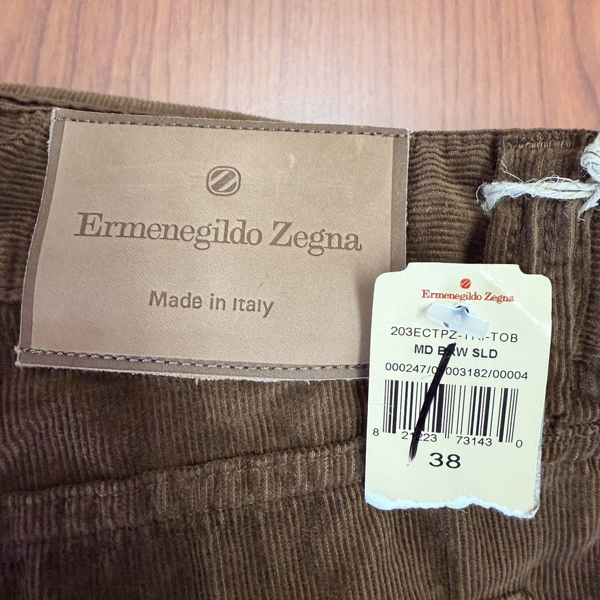 Ermenegildo Zegna Ermenegildo Zegna Brown Corduroy 5-Pocket Pants Italy Sz 38 Size US 38 / EU 54 - 15 Thumbnail