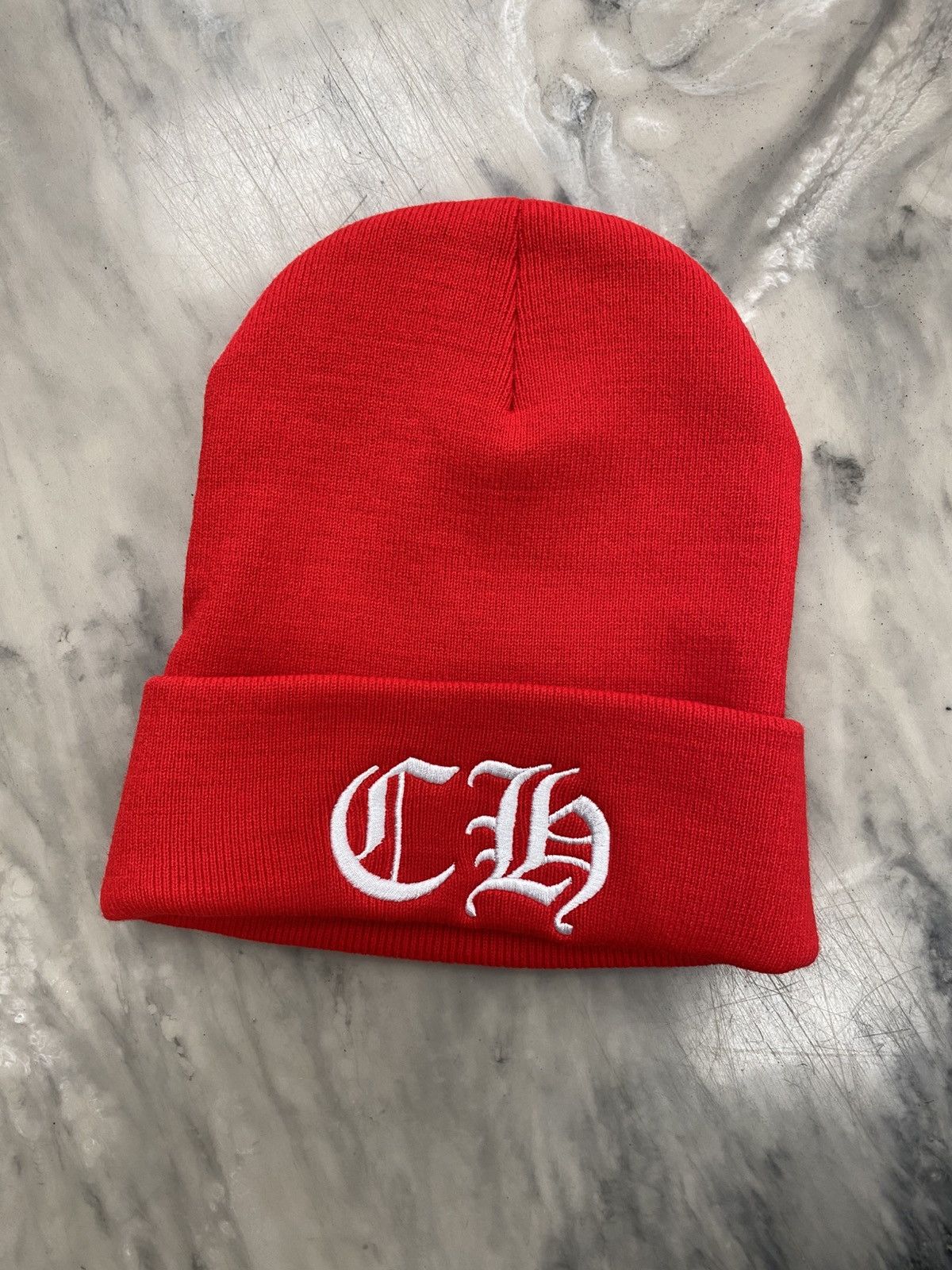 Chrome Hearts Chrome hearts ch beanie scroll red online exclusive Size ONE SIZE - 2 Thumbnail