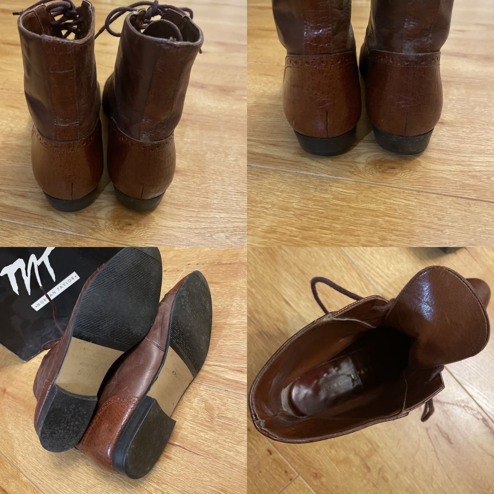Vintage VINTAGE Morgan Taylor Victorian Boots Leather Brown Lace Up Pointed Toe 6.5B Women Upper Material: Leather Size US 7 / IT 37 - 8 Thumbnail