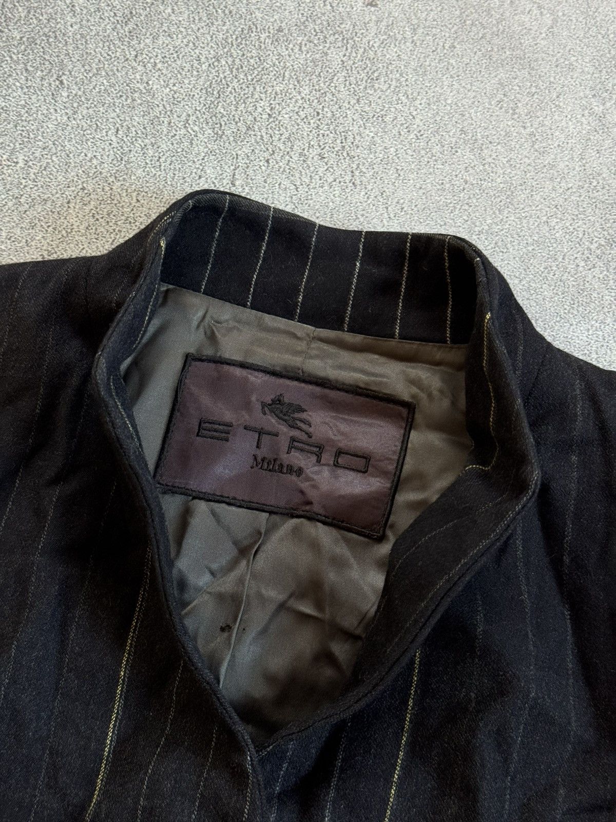 Etro Etro 42size striped wool coat long jacket button up casual Size M / US 6-8 / IT 42-44 - 10 Thumbnail