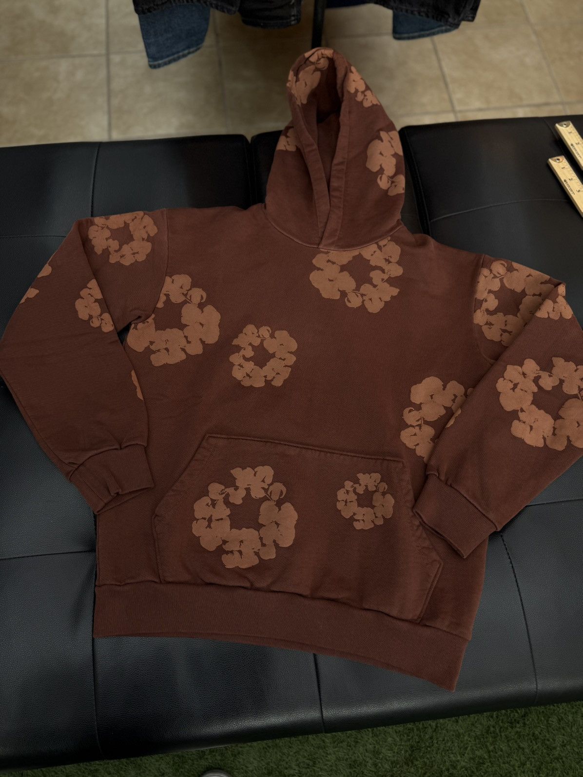 DENIM TEARS Denim Tears 2025 Brown Cotton Wreath Hoodie XS (NEW) Size US XS / EU 42 / 0 - 1 Thumbnail