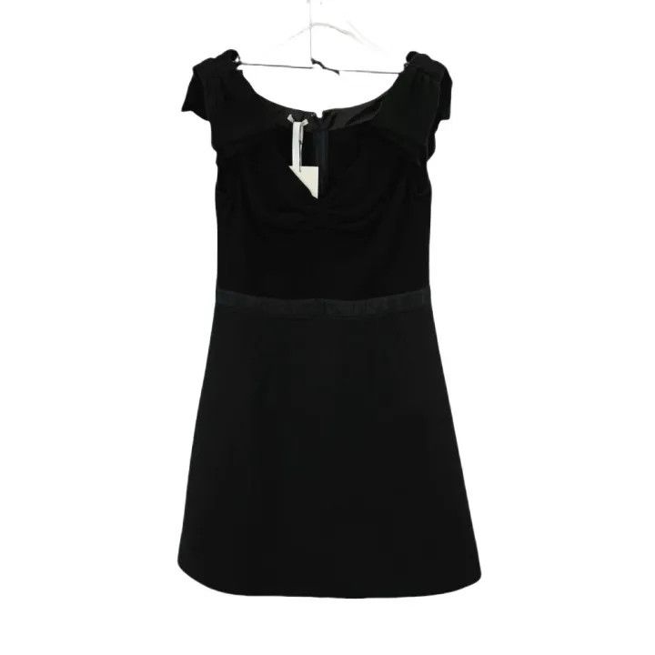 Miu Miu Miu Miu Sleeveless Black Dress for Women 0079 Size L / US 10 / IT 46 - 1 Thumbnail
