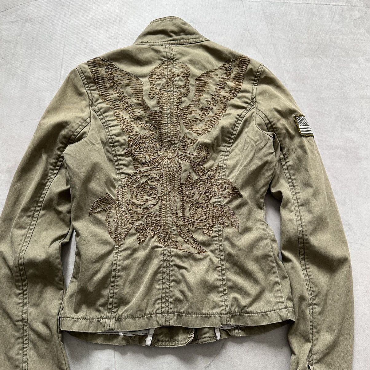 Von Dutch 00s Von Dutch Military Multipocket Utility Jacket Ed Hardy Size M / US 6-8 / IT 42-44 - 4 Thumbnail