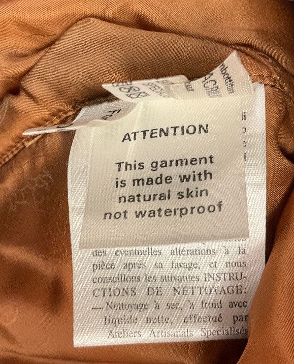 Brioni Brioni Leather Crocodile Effect Fur Detail Brown Jacket Size US XXL / EU 58 / 5 - 6 Thumbnail