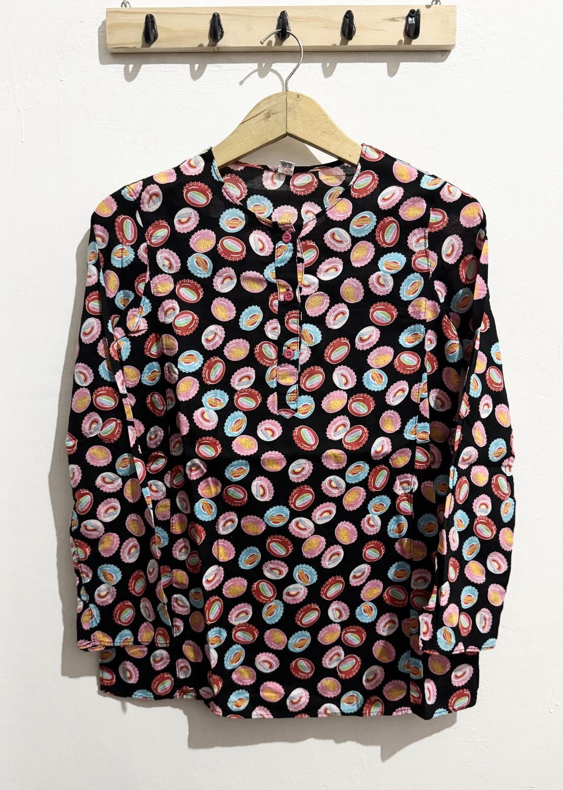 Hysteric Glamour × Japanese Brand × Vintage Hysteric Glamour half button longsleeve Size M / US 6-8 / IT 42-44 - 1 Thumbnail