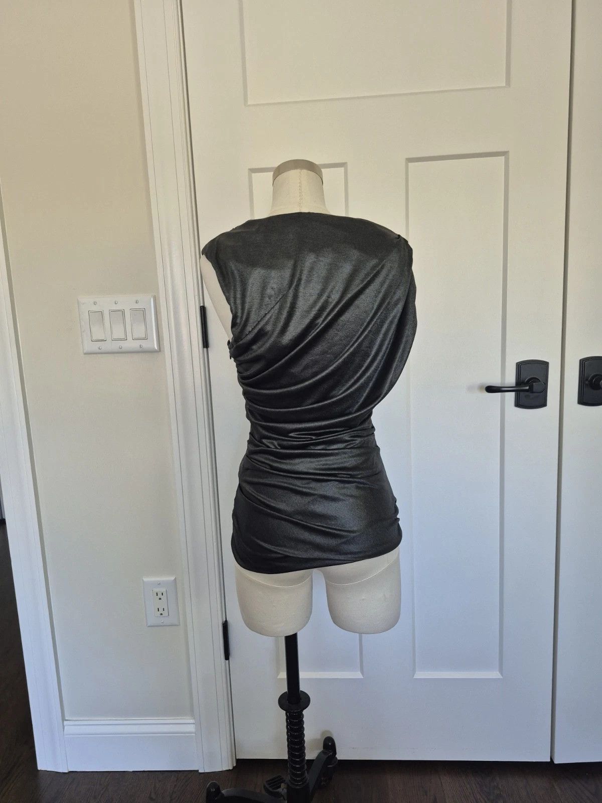 Alexander Wang Metallic Blouse NWT Going Out Party Retro Travel Size M / US 6-8 / IT 42-44 - 5 Thumbnail