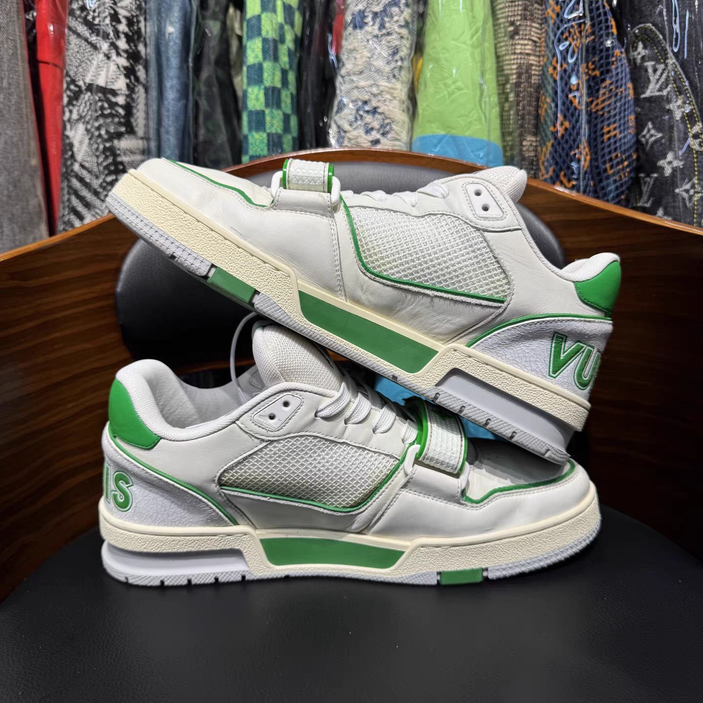 Louis Vuitton Louis Vuitton LV Trainer Velcro Strap Sneakers K15 Size US 6.5 / IT 36.5 - 7 Thumbnail