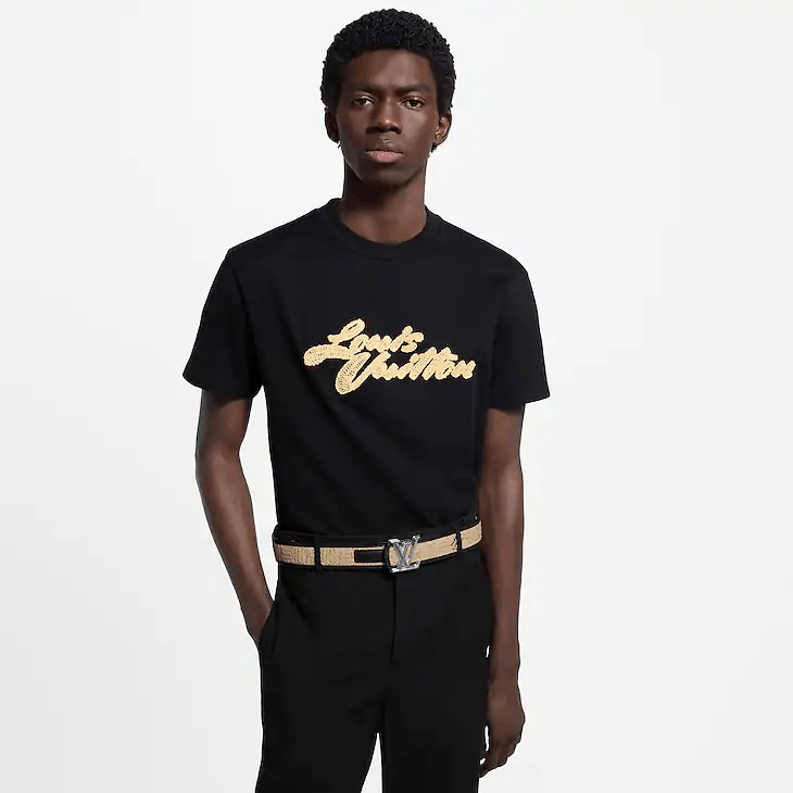 Louis Vuitton Embroidered Signature T-Shirt Size US L / EU 52-54 / 3 - 2 Thumbnail
