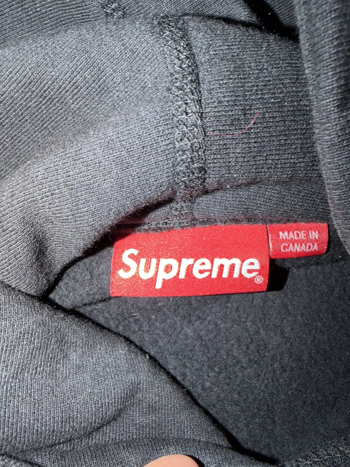 Supreme Supreme Black Logo hoodie Size US XL / EU 56 / 4 - 4 Thumbnail