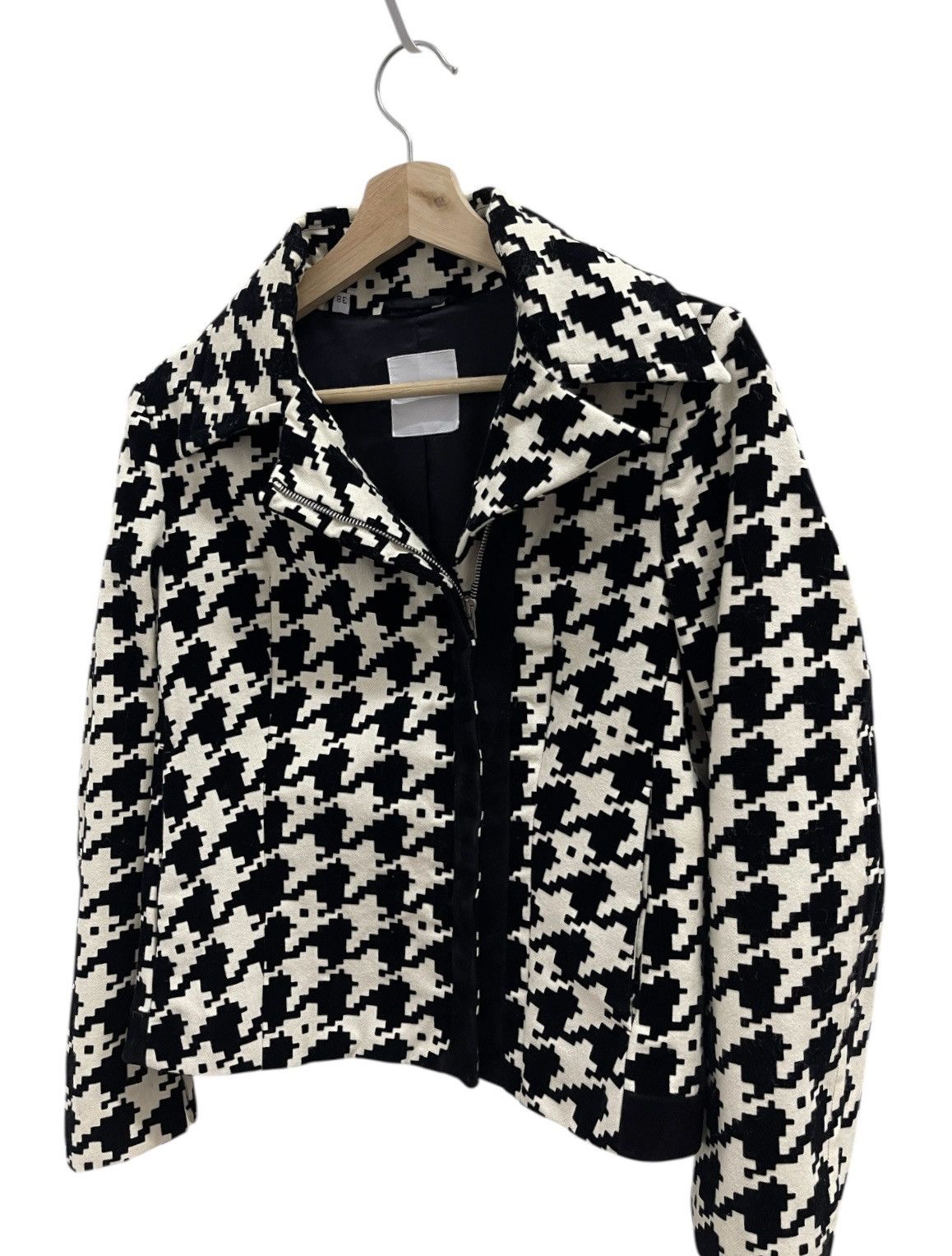 Costume National Costume National Asymmetrical Zip Wool Leather Jacket Size XS / US 0-2 / IT 36-38 - 5 Thumbnail