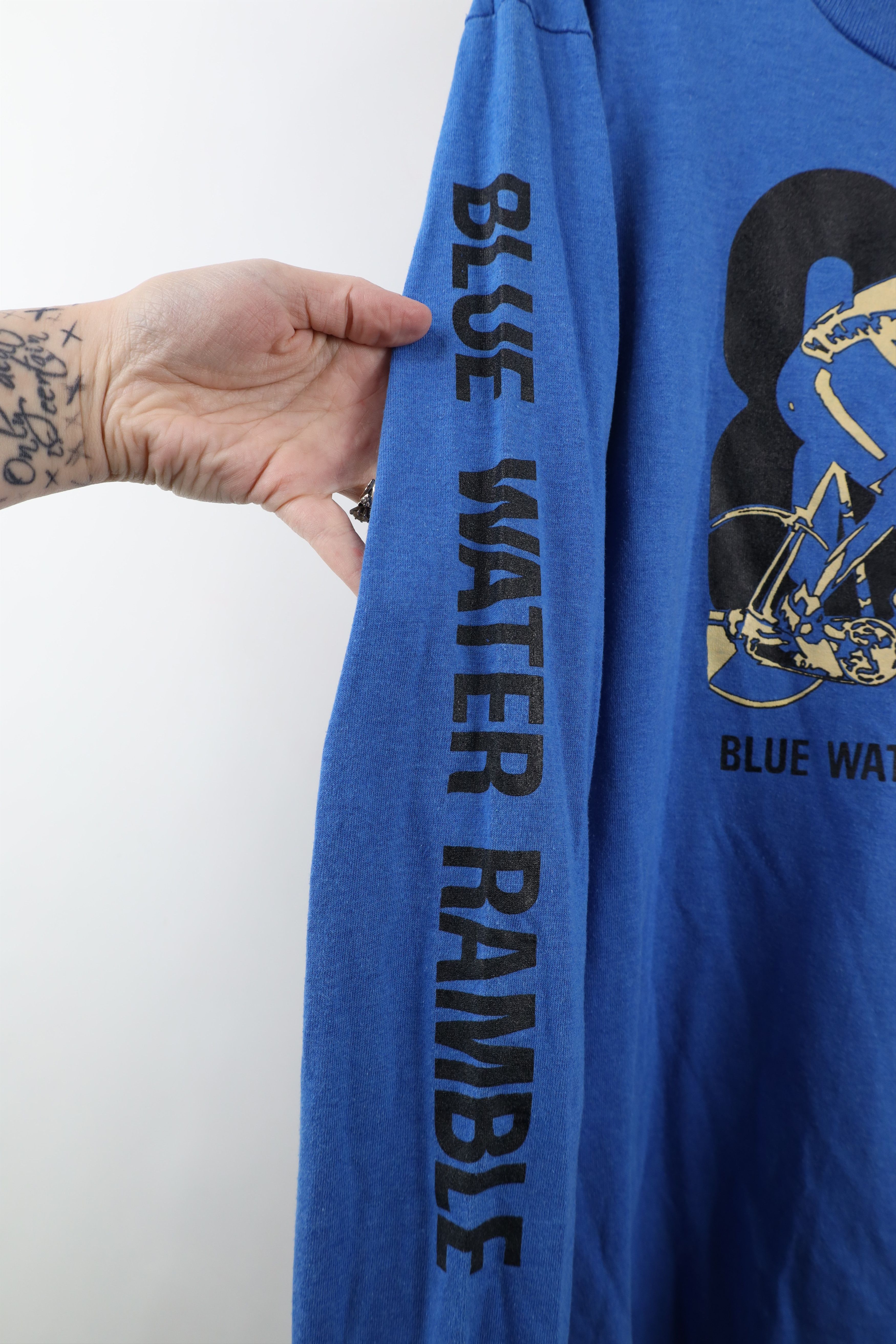 Vintage Vintage 80s Water Ramble Bicycle Cycling Long Sleeve T-Shirt Size US M / EU 48-50 / 2 - 8 Thumbnail