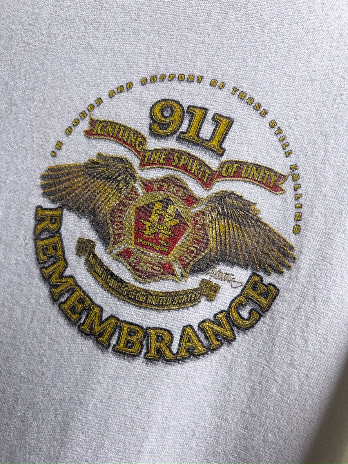 Bravado Harley Davidson 911 Remembrance Long Sleeve Size US L / EU 52-54 / 3 - 3 Thumbnail