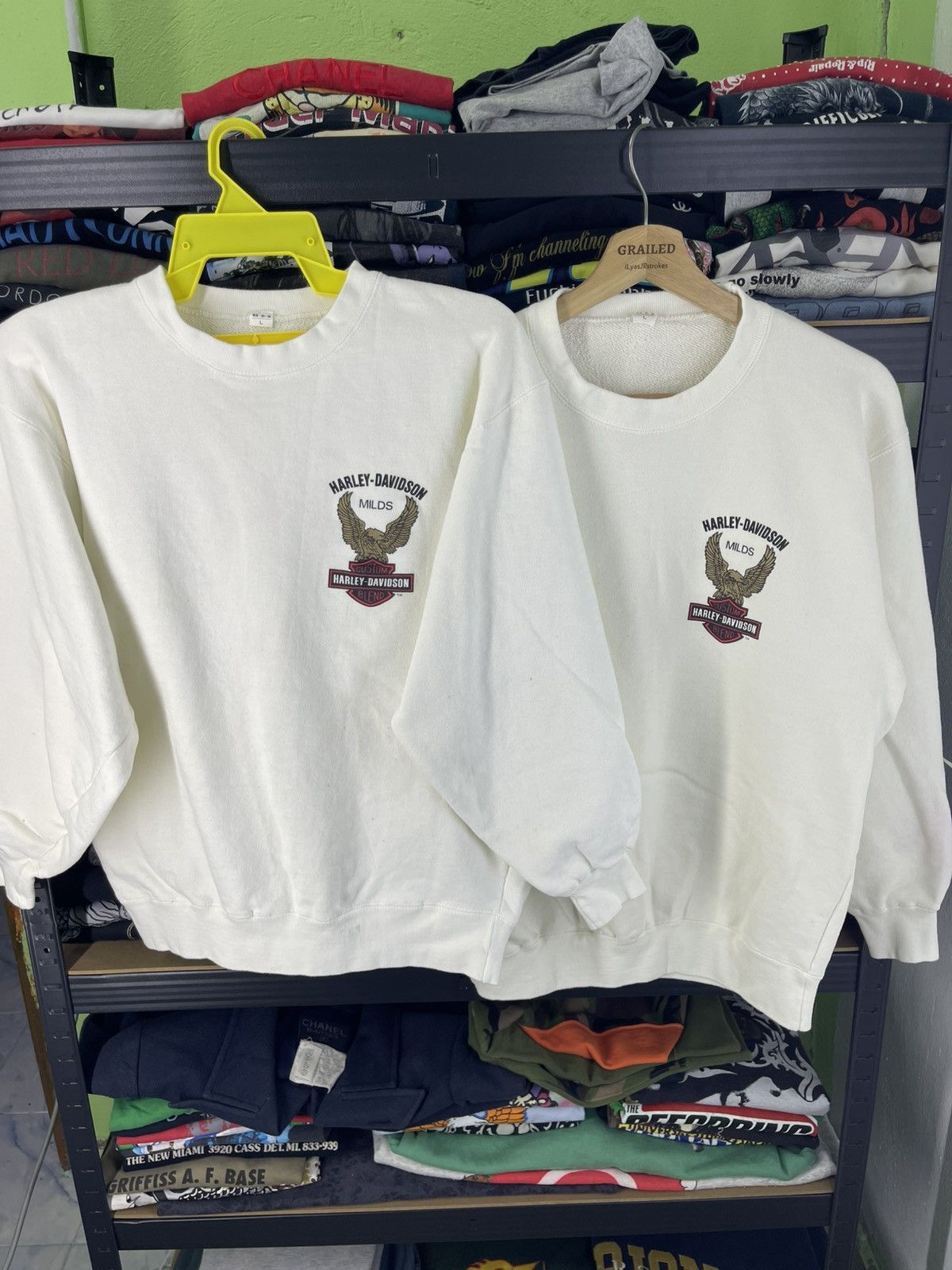 Harley Davidson Vintage 80's Harley Davidson Milds Couple Set Sweatshirt Size US L / EU 52-54 / 3 - 4 Thumbnail