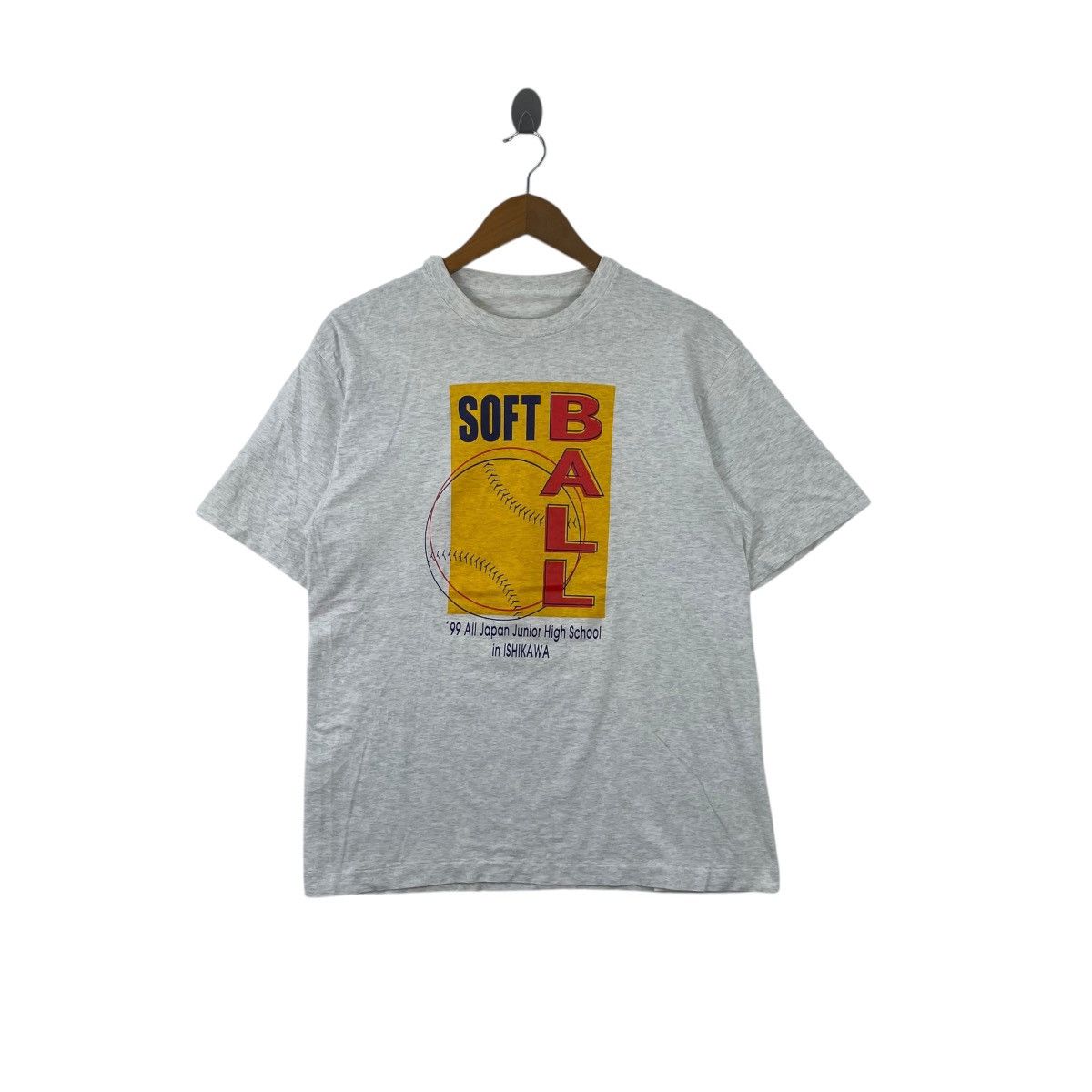 Vintage Vintage 90s Softball All Team Japan Tournament Tee Shirt Size US L / EU 52-54 / 3 - 1 Thumbnail