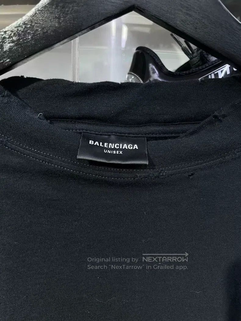 Balenciaga Balenciaga Black Short Sleeve T-Shirt Size US M / EU 48-50 / 2 - 2 Thumbnail