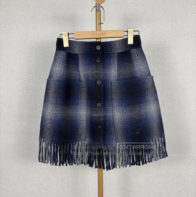 Dior Dior Colorblock Wool Mini Skirt . Size 22" - 1 Thumbnail