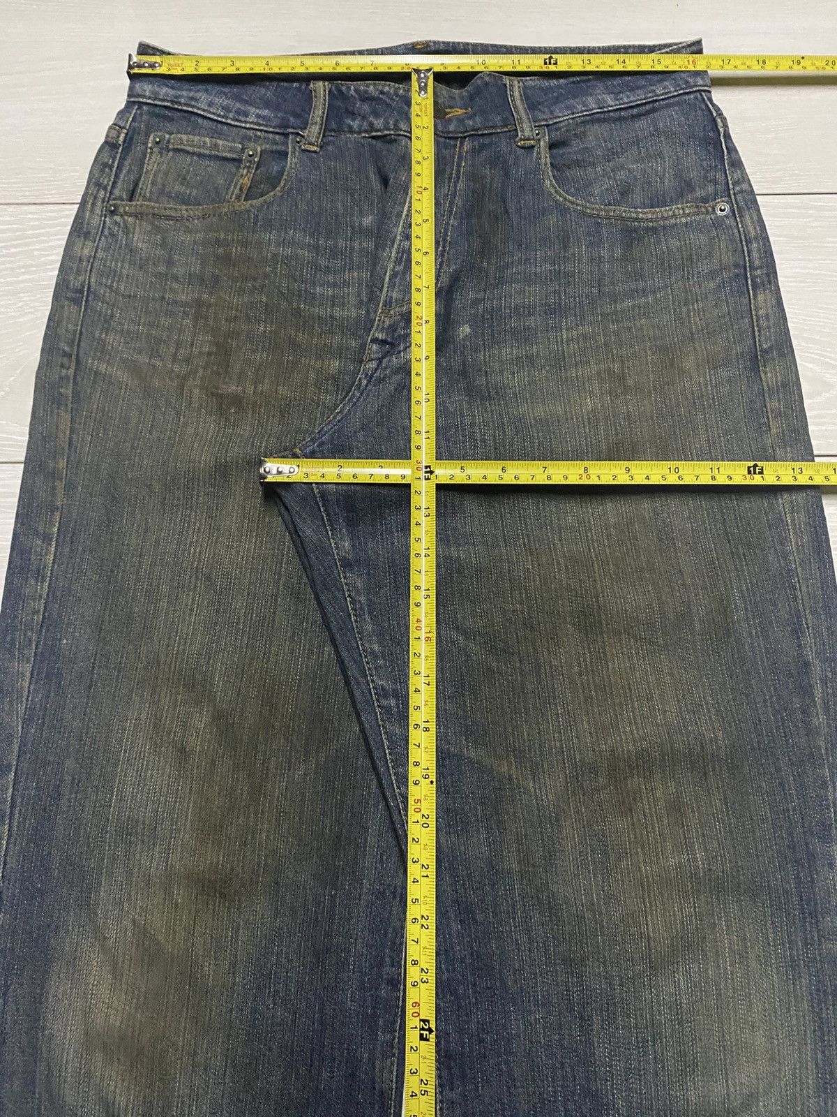 VILLAND Vintage Villand Dirty Grunge Distressed Baggy Jeans Size US 32 / EU 48 - 13 Thumbnail