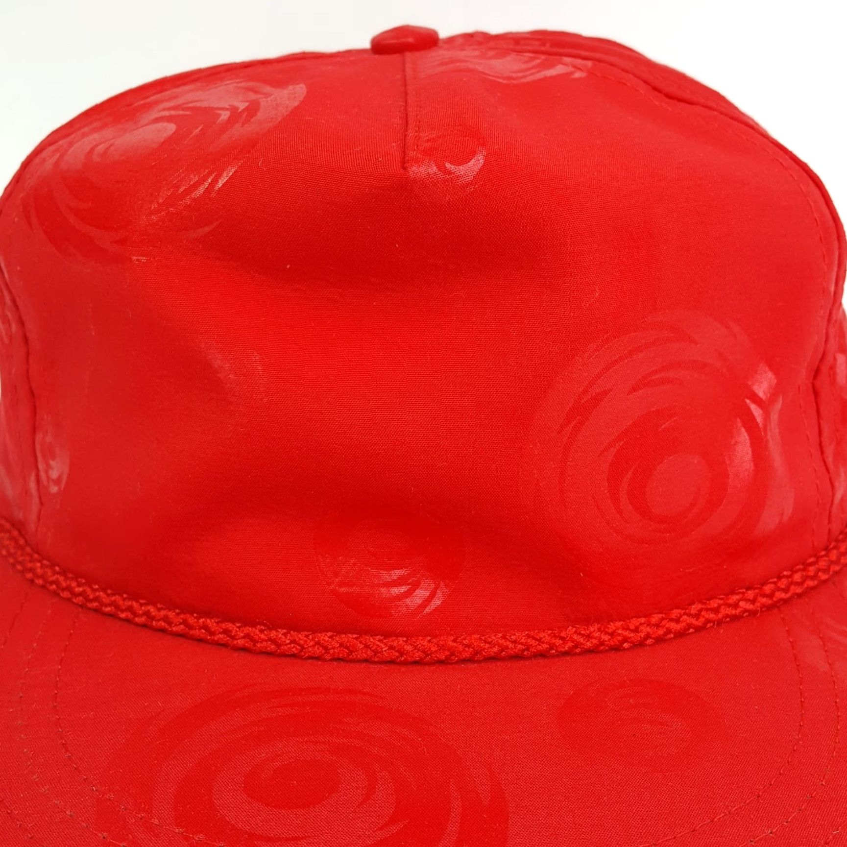 Vintage VINTAGE VTG Red Swirl Trucker Hat Blank USA Snapback Adjustable Retro Cap 80s Size ONE SIZE - 6 Thumbnail
