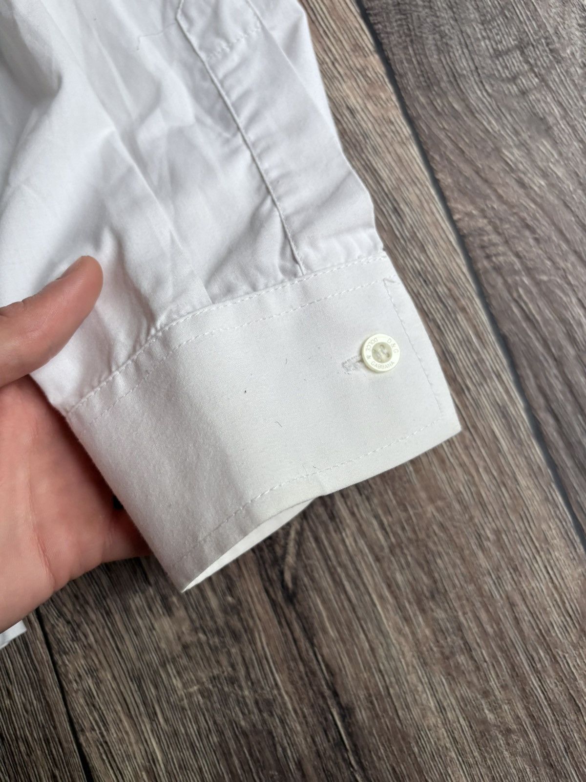 Dolce & Gabbana Dolce & Gabbana Vintage White Shirt Button Up Size XL / US 12-14 / IT 48-50 - 6 Thumbnail