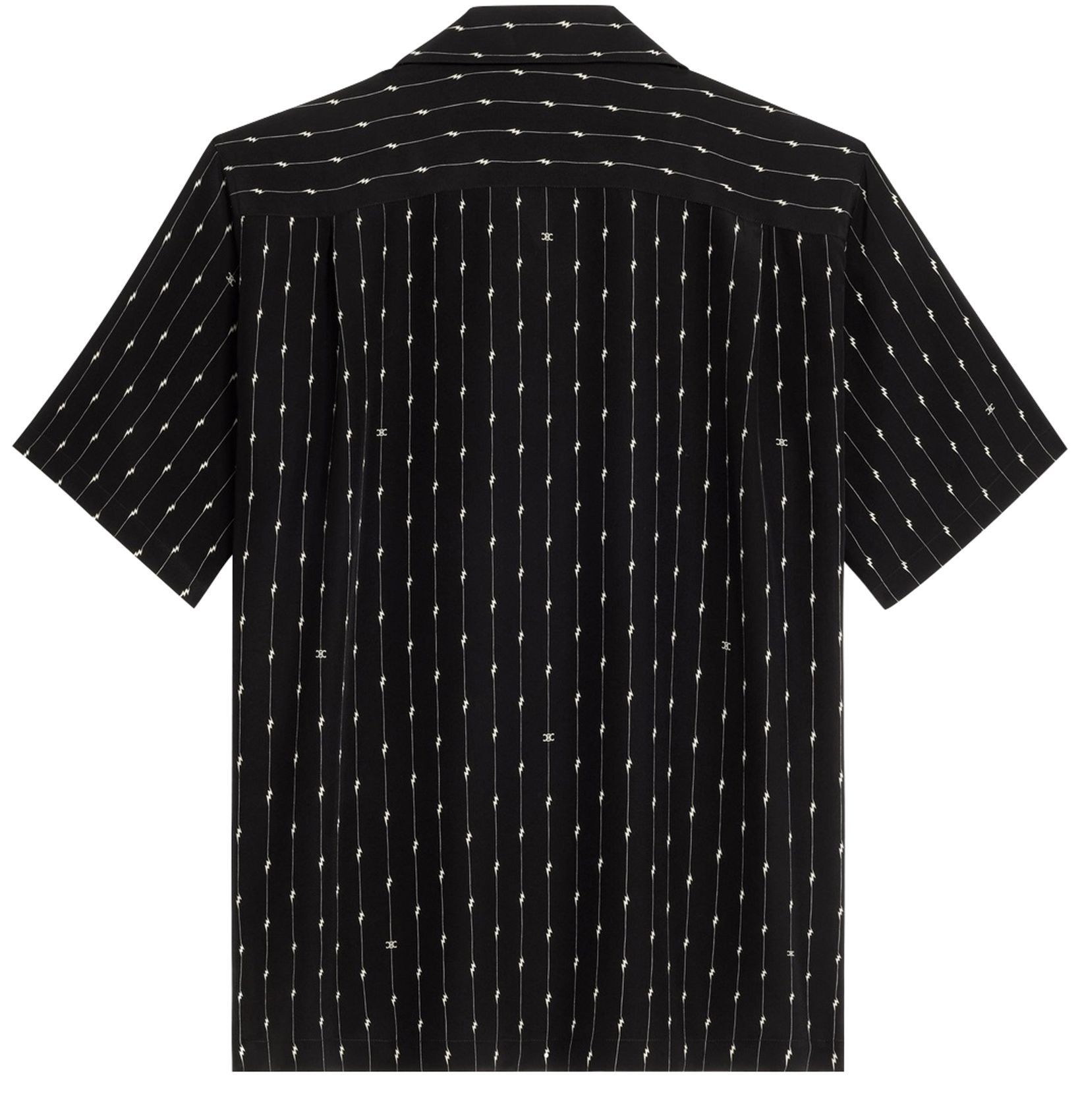 Celine o1y1024 Patterned Shirt in Black Size US M / EU 48-50 / 2 - 2 Thumbnail