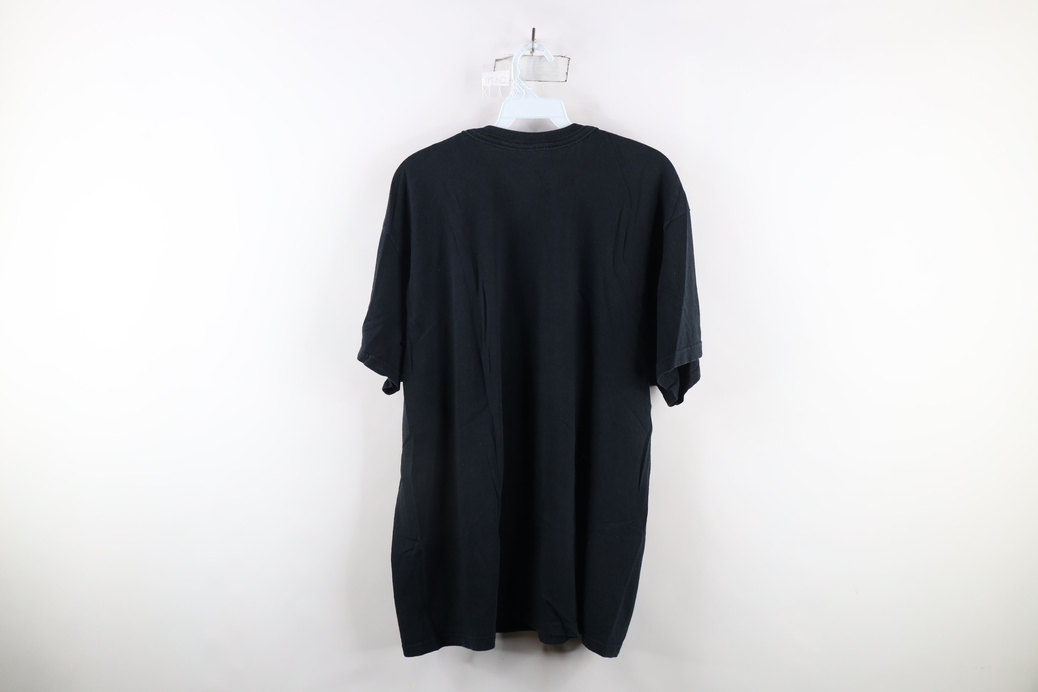 Vintage Vintage 90s Streetwear Blank Pocket T-Shirt Black Cotton Size US XL / EU 56 / 4 - 7 Thumbnail