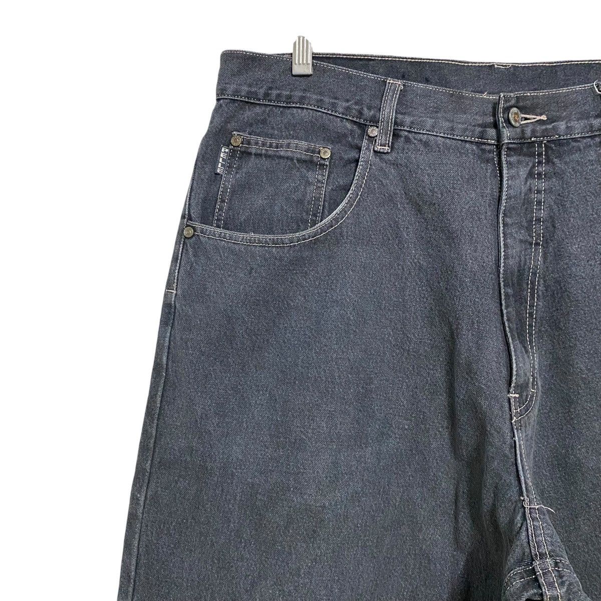 Pelle Pelle Vintage Y2K Pelle Pelle Black Denim Baggy Jeans Size US 38 / EU 54 - 4 Thumbnail