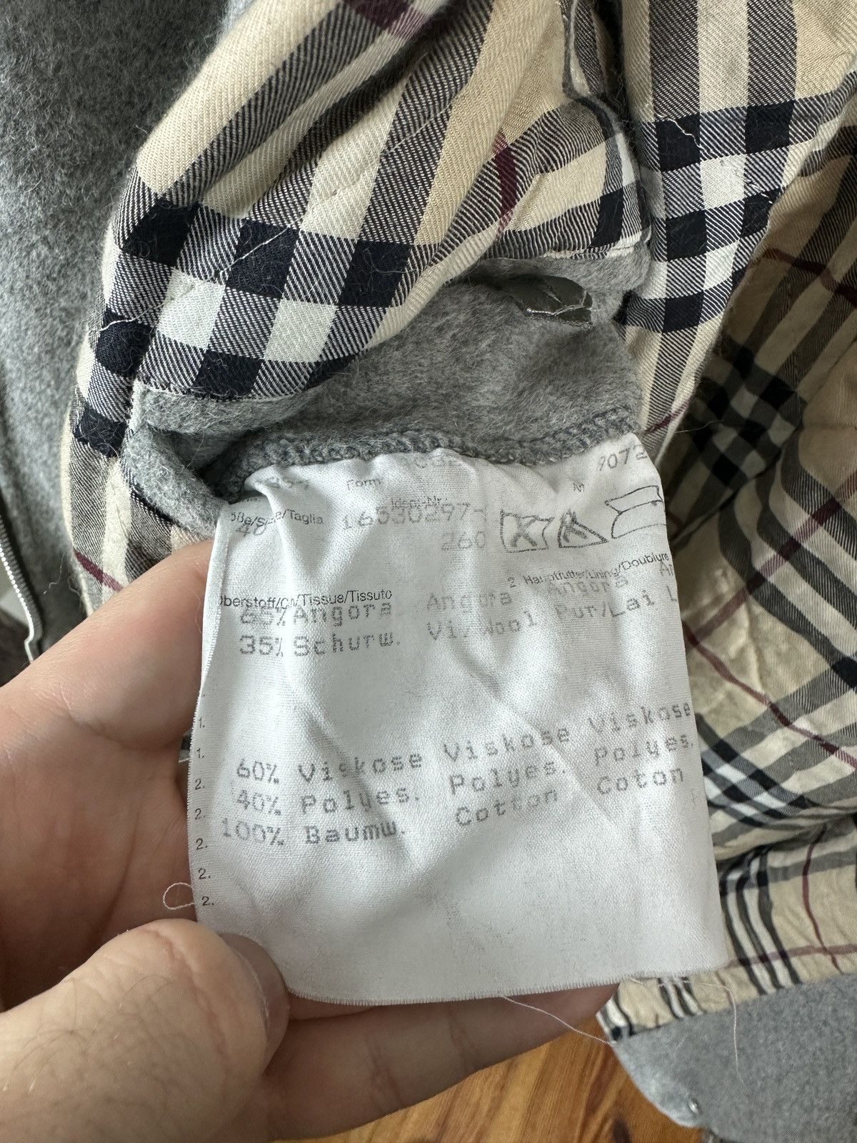 Burberry Burberry grey woolen coat Size L / US 10 / IT 46 - 7 Thumbnail
