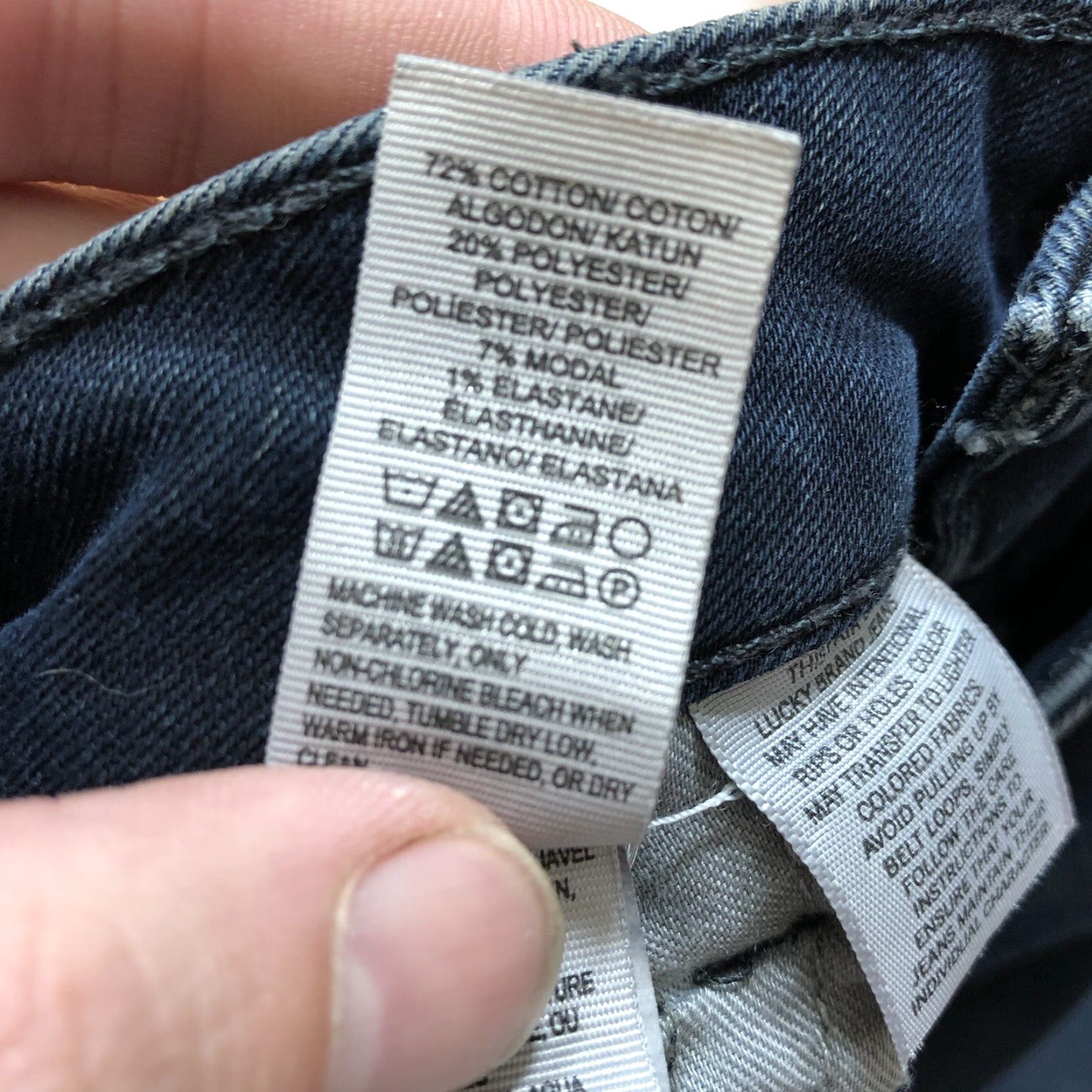 Lucky Brand Lucky Brand Jeans Women's Slim Super Skinny Stretch Denim 28 Inseam 8 Regular Blue 5-Pocket Zipper Closure N/A 90s Preppy USA Womens Size 30" / US 8 / IT 44 - 7 Thumbnail