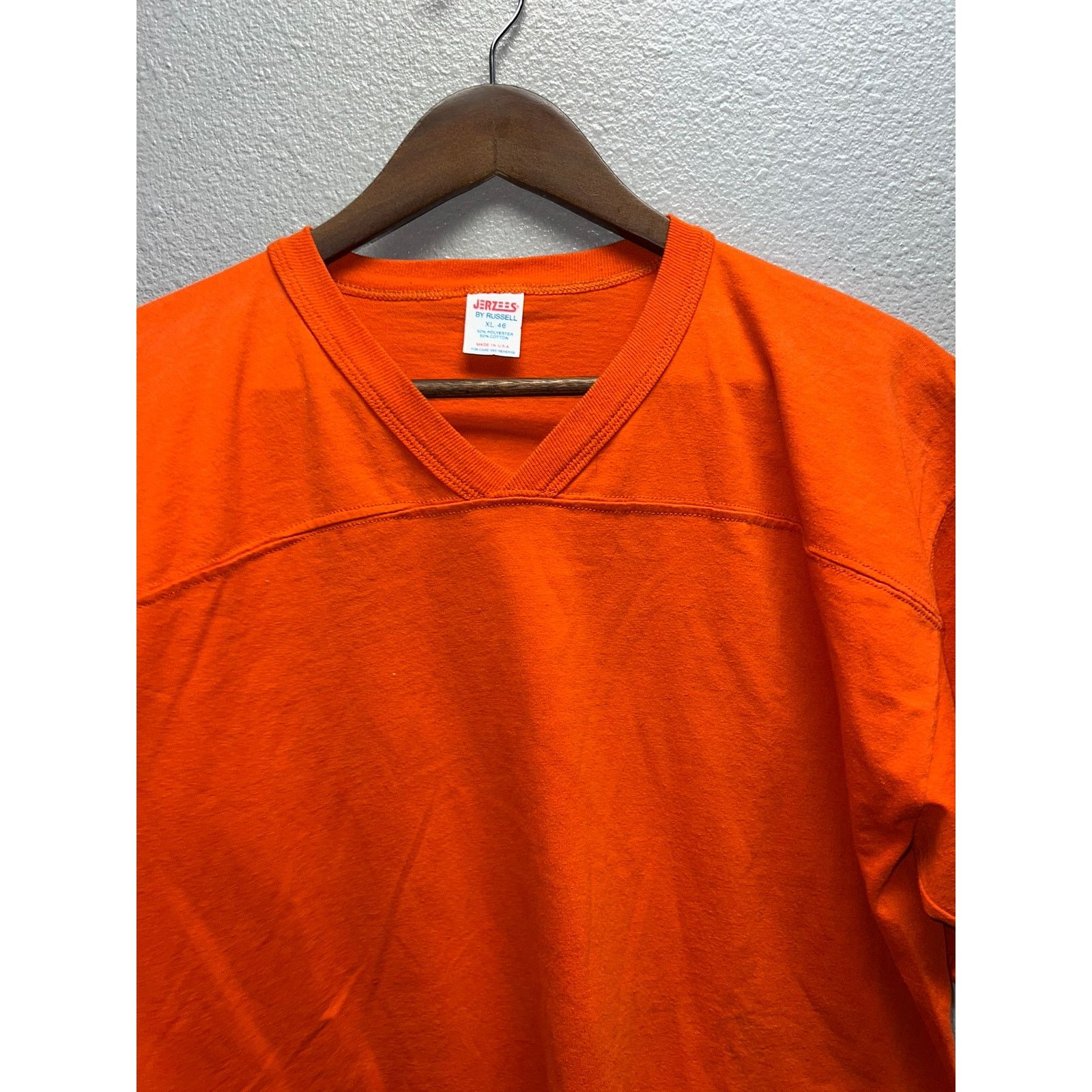 Russell Athletic Vintage Russell Athletic Blank Shirt Orange Jerzees Tee 90s Size US L / EU 52-54 / 3 - 3 Thumbnail