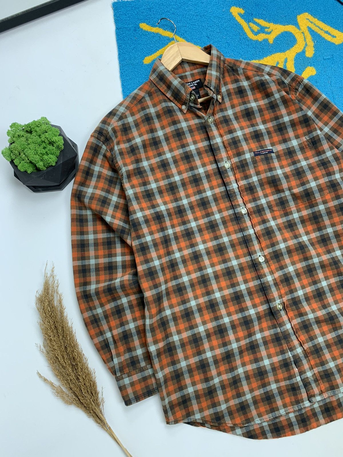 Lauren Ralph Lauren × Vintage Vintage Ralph Lauren Jeans Lrl Oversize Flannel Shirt Size US S / EU 44-46 / 1 - 6 Thumbnail
