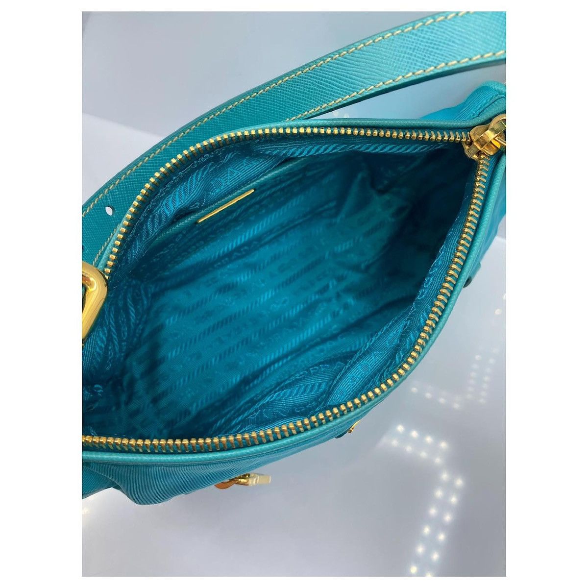 Prada Authentic Prada Shoulder bag Turquoise Size ONE SIZE - 6 Thumbnail