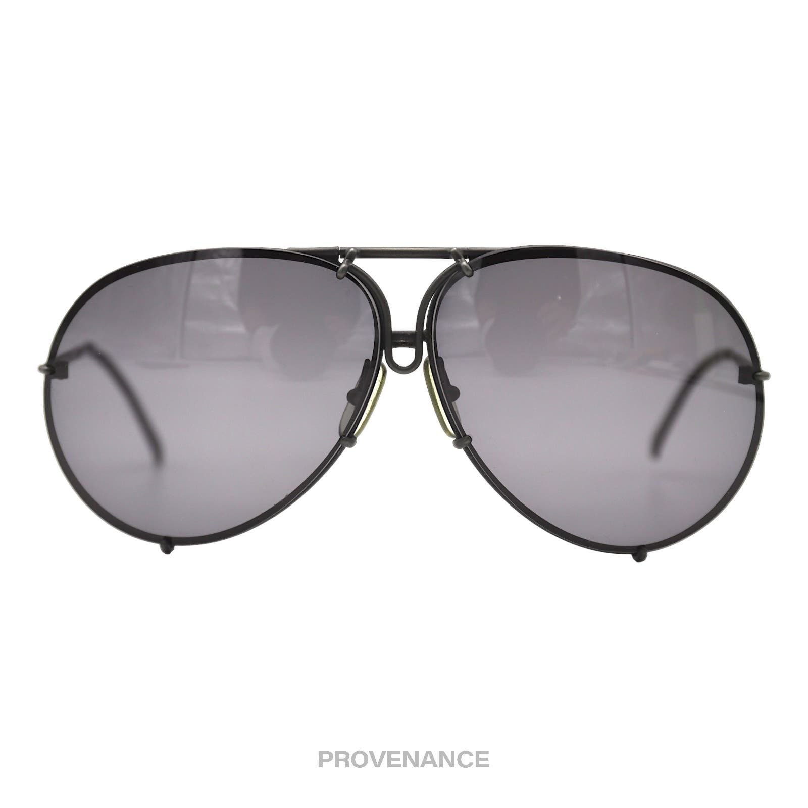 image of Porsche Design Porsche 5621 Vintage Sunglasses (Kim Kardashian) - Black, Women's