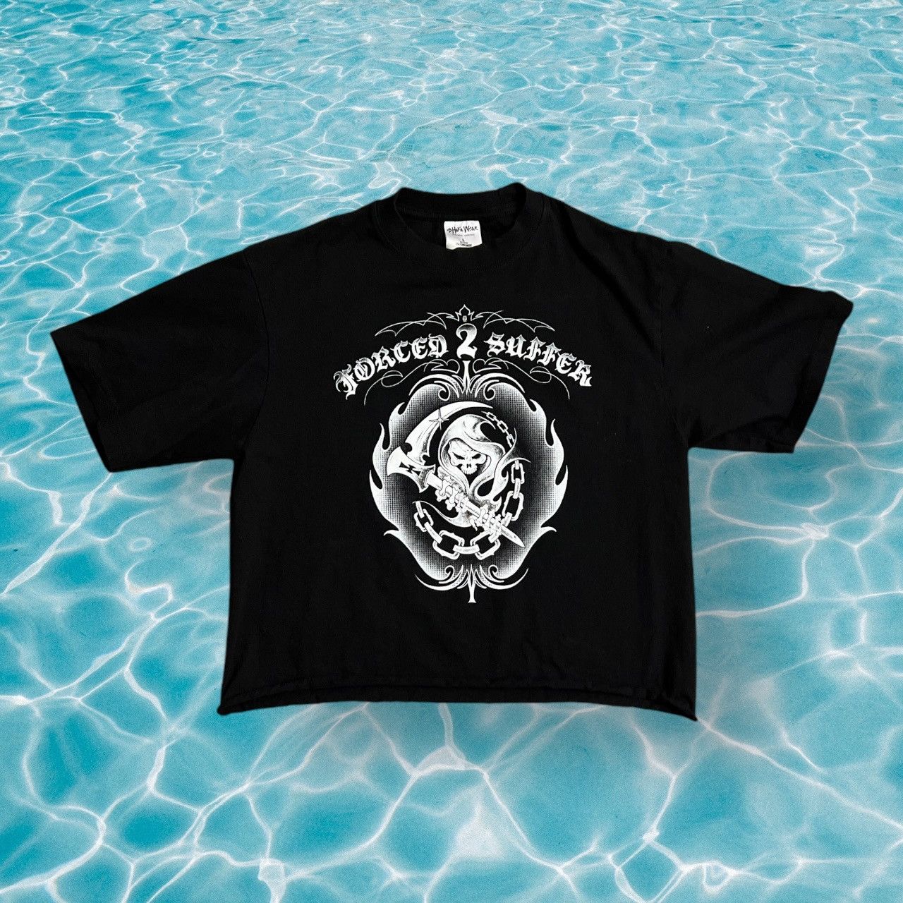Band Tees × Other × basketcase gallery Cropped Heavy Metal Punk Reaper Graphic Tee Size US L / EU 52-54 / 3 - 1 Thumbnail