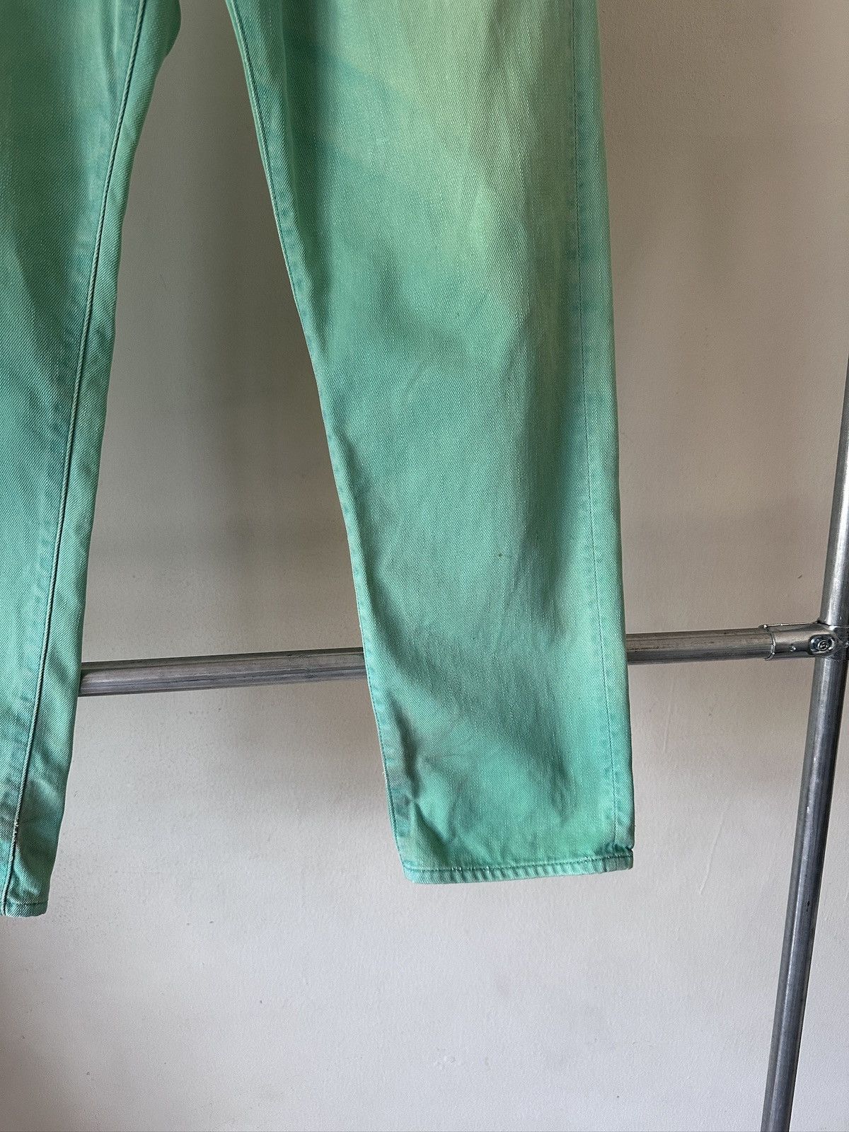 Evisu 2000s Evisu Fairway genes Lime Green Jeans Size US 32 / EU 48 - 3 Thumbnail