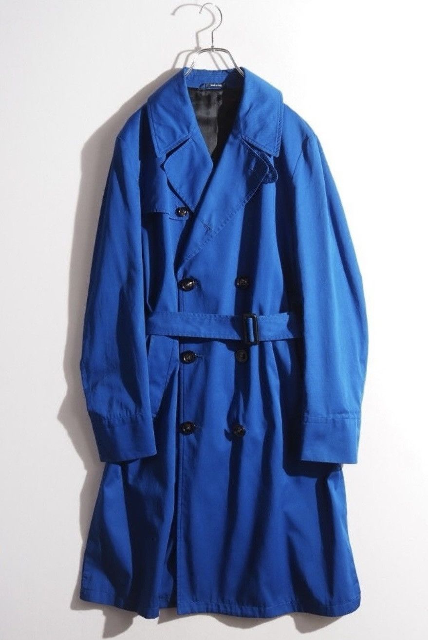 Maison Margiela Maison Margiela 10 Blue Cotton Trench Coat Size 48 Size US M / EU 48-50 / 2 - 1 Thumbnail